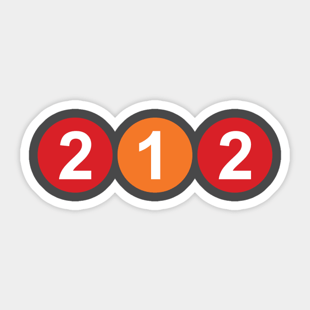 212 Sticker by Your City Gear